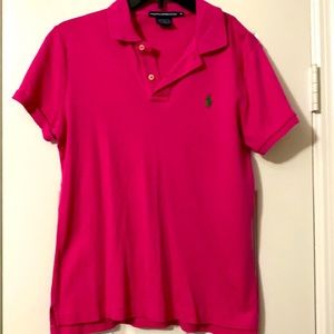 Hot pink Ralph Lauren Sport shirt/ size Med